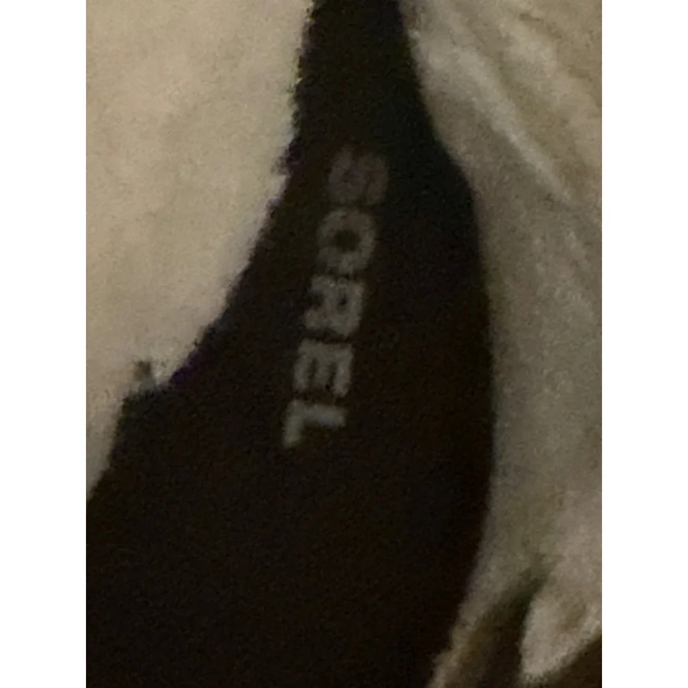 Sorel Phoenix Moto Waterproof Leather Suede Faux Fur Boots Quarry Brown Womens 6